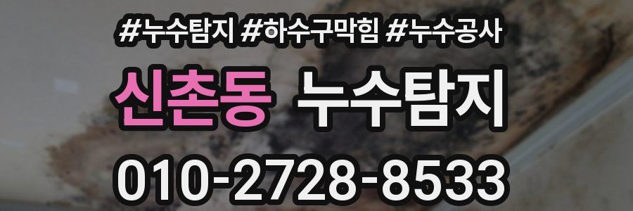 신촌동 누수탐지업체