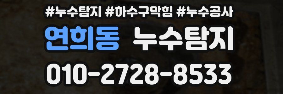 연희동 누수탐지업체
