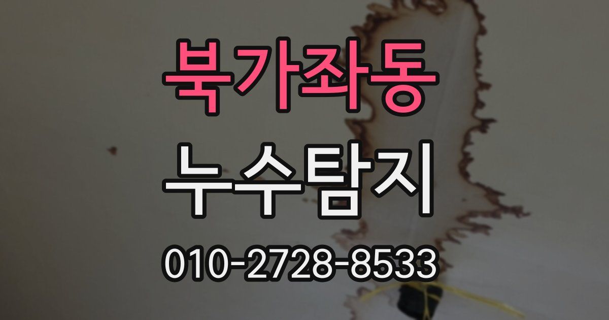 북가좌동 누수공사