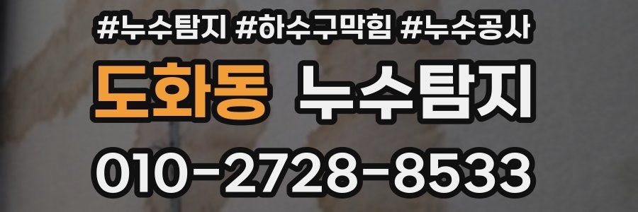 도화동 누수탐지업체