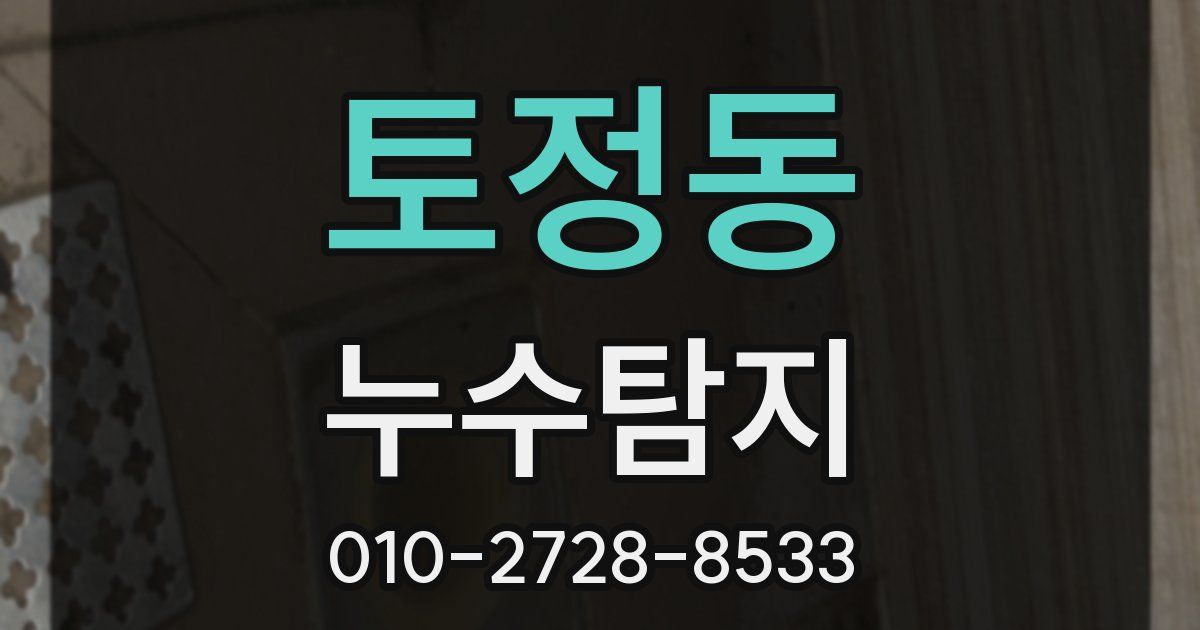 토정동 누수공사