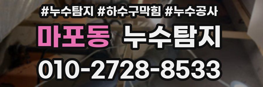 마포동 누수탐지업체