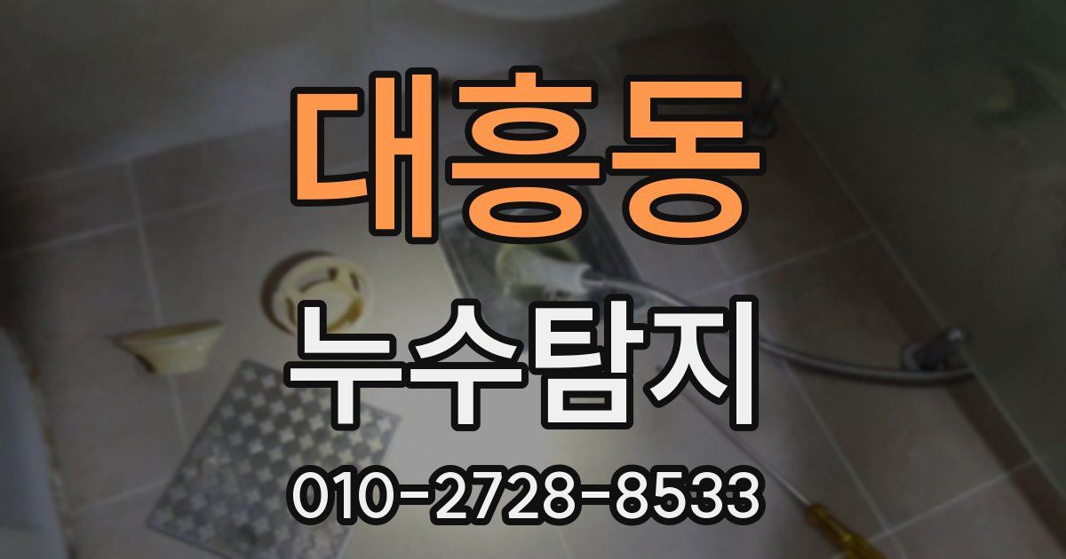 대흥동 누수공사