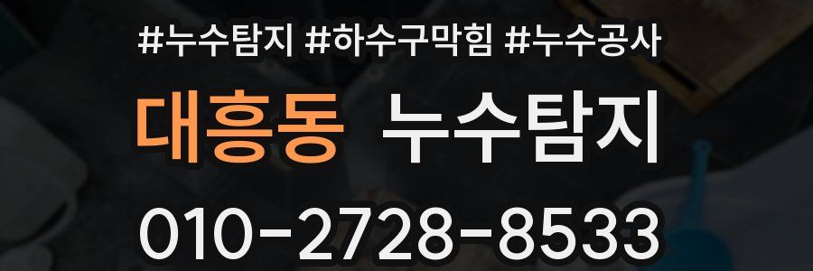 대흥동 누수탐지업체