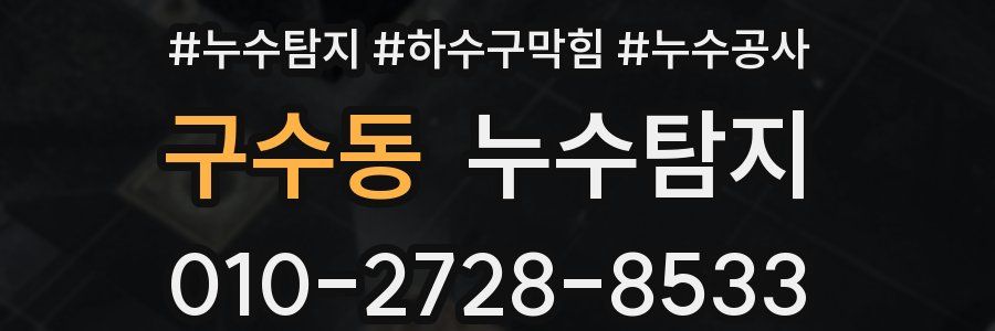 구수동 누수탐지업체
