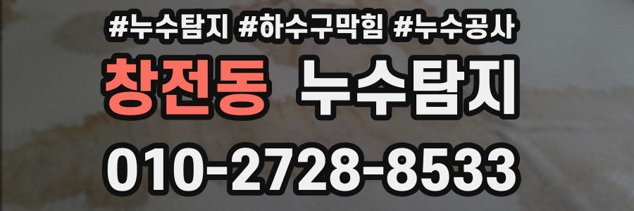 창전동 누수탐지업체