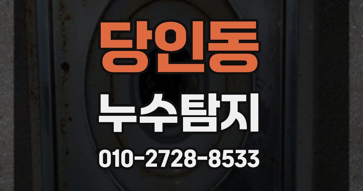 당인동 누수공사