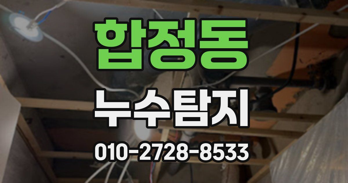 합정동 누수공사