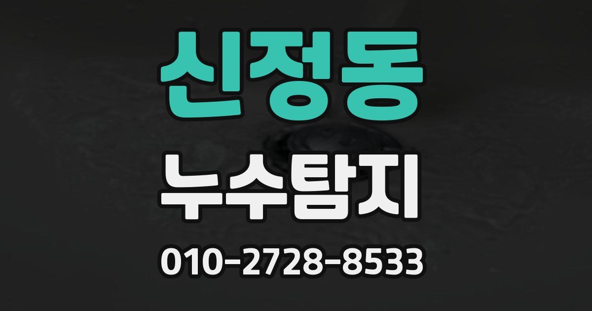 신정동 누수공사