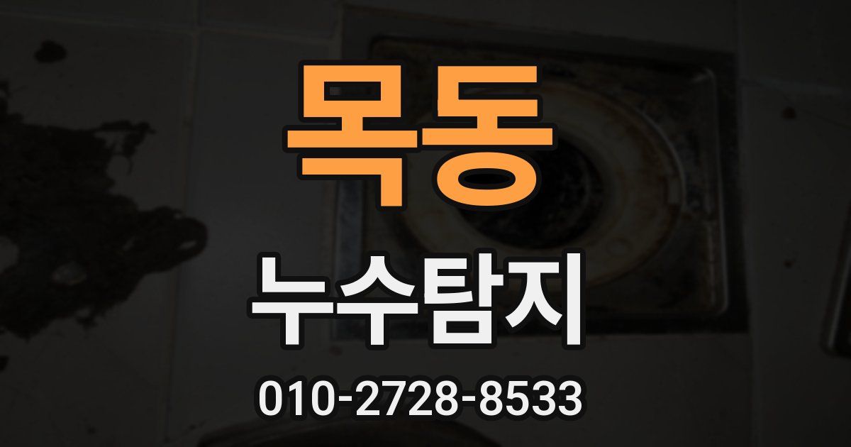목동 누수공사