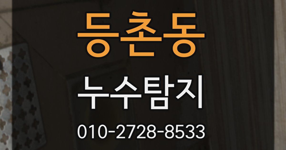 등촌동 누수공사