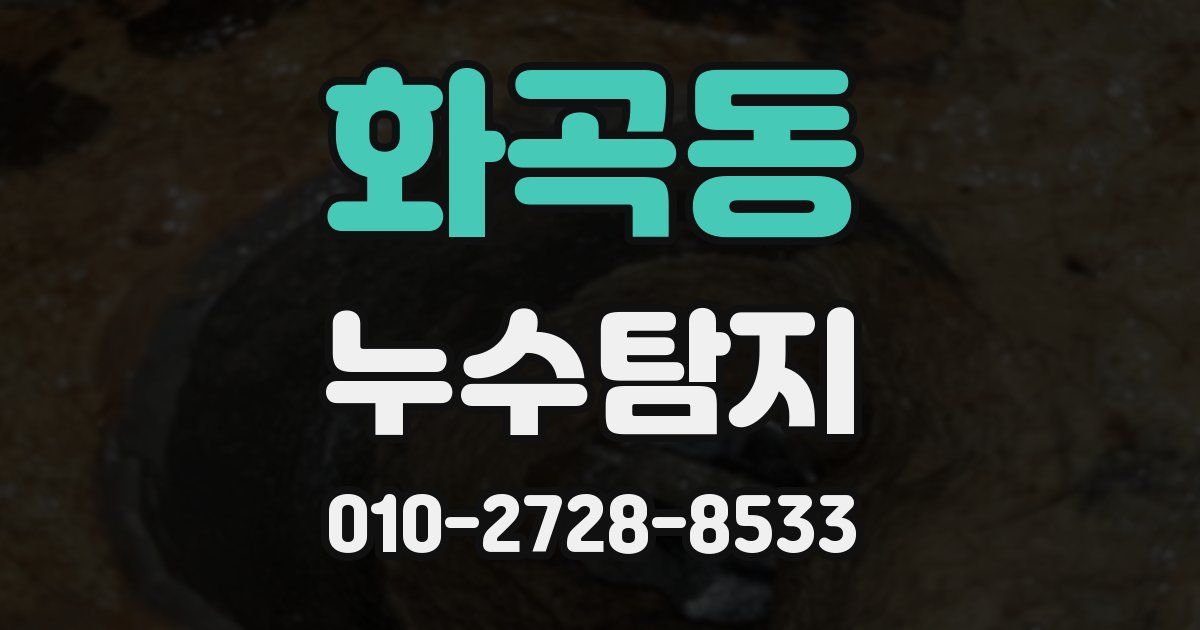 화곡동 누수공사