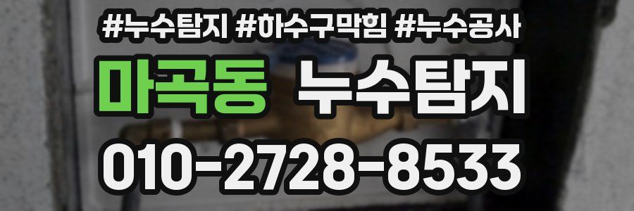 마곡동 누수탐지업체