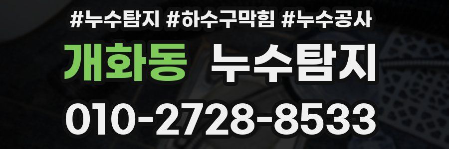 개화동 누수탐지업체