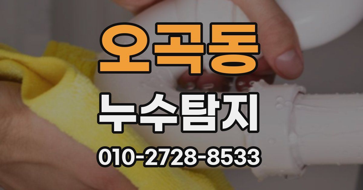 오곡동 누수공사