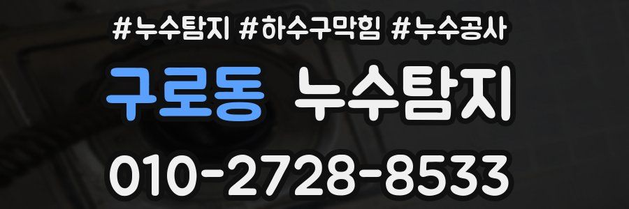 구로동 누수탐지업체