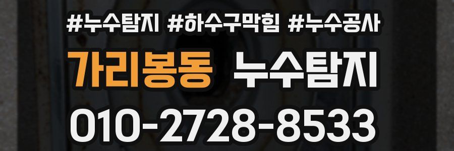 가리봉동 누수탐지업체
