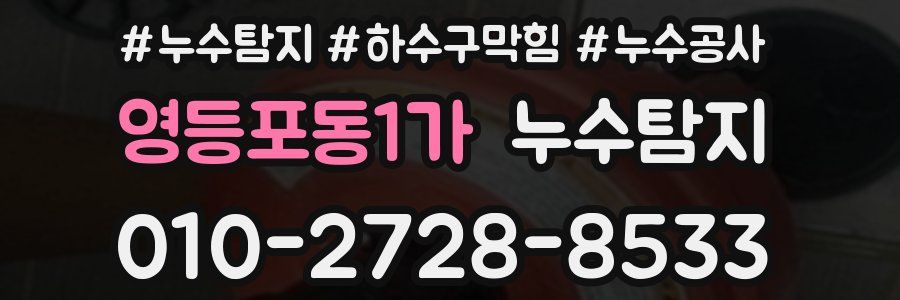 영등포동1가 누수탐지업체