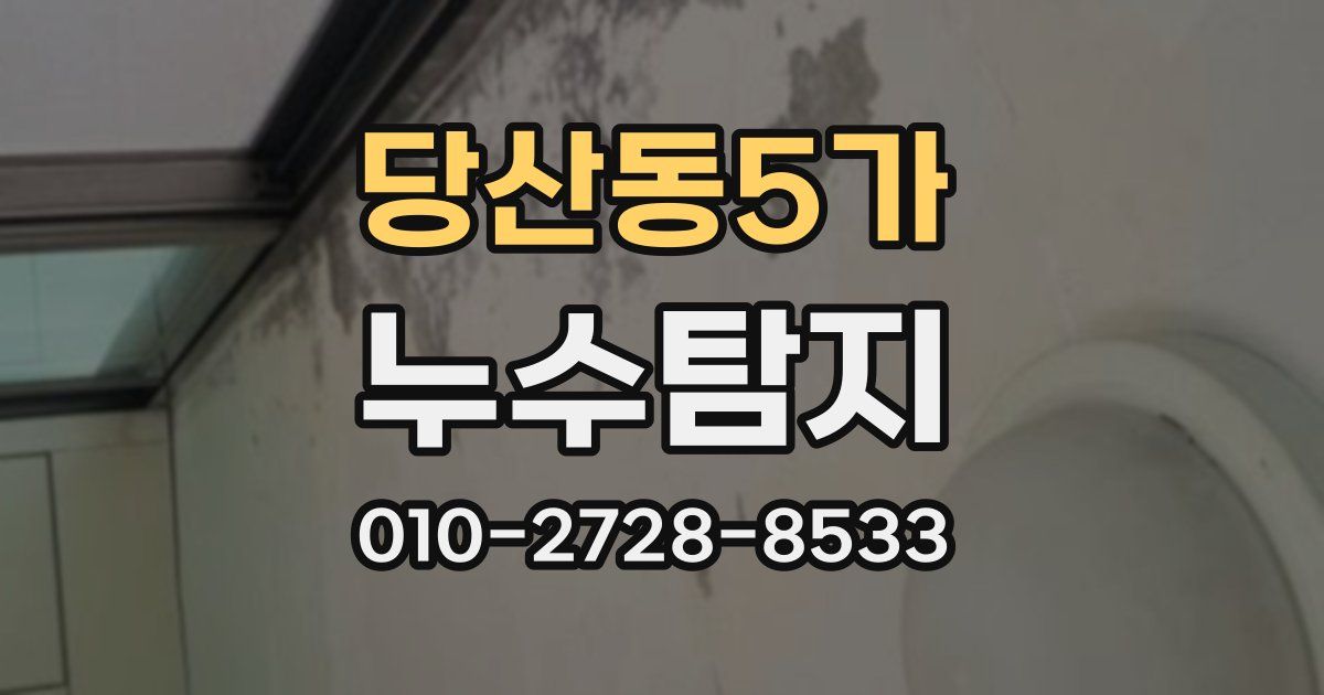 당산동5가 누수공사