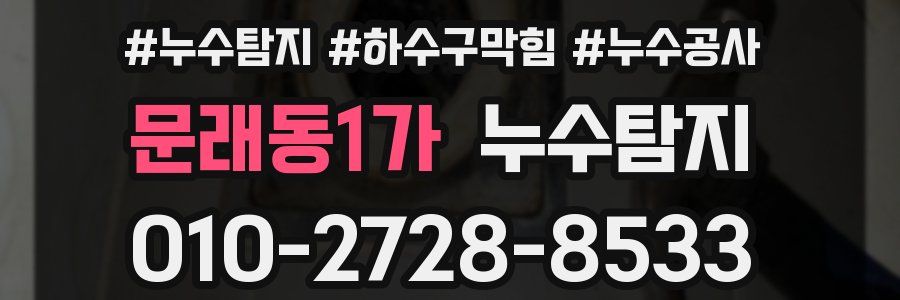 문래동1가 누수탐지업체