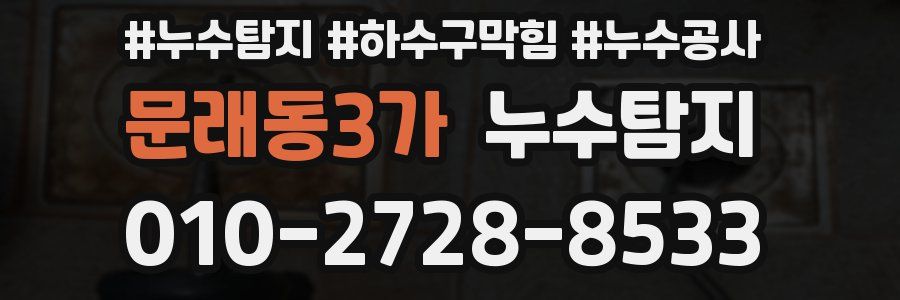 문래동3가 누수탐지업체