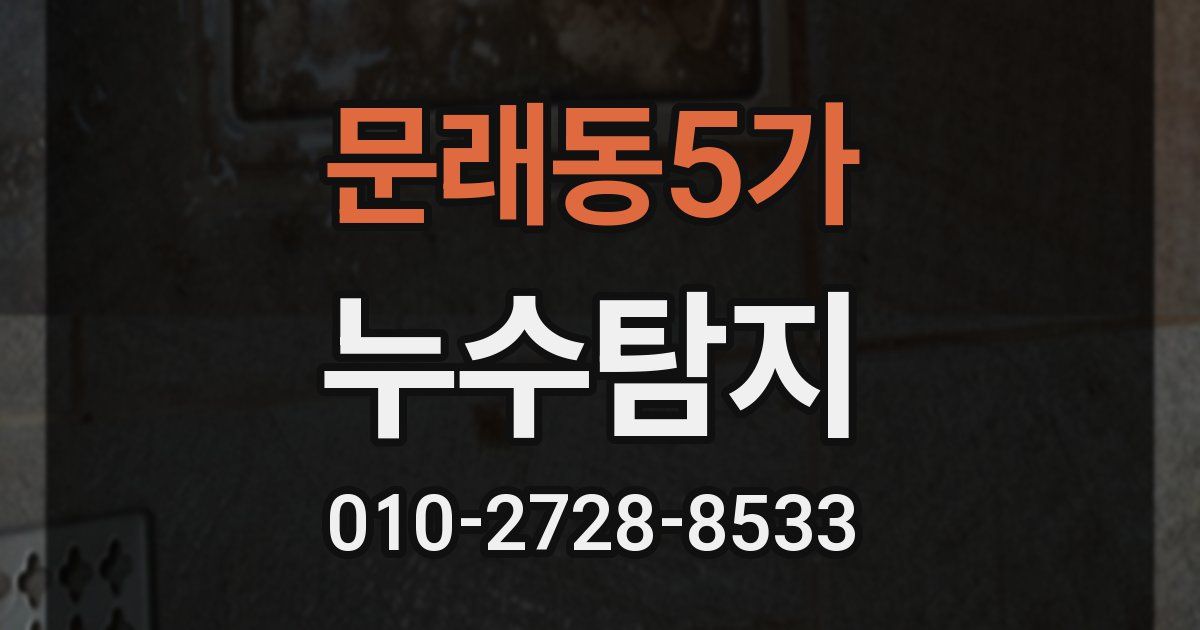 문래동5가 누수공사
