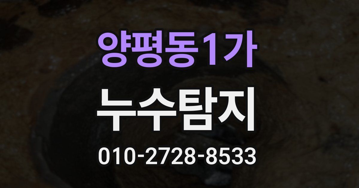 양평동1가 누수공사
