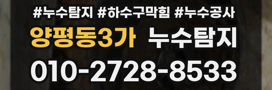 양평동3가 누수탐지업체
