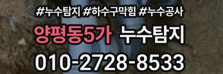 양평동5가 누수탐지업체