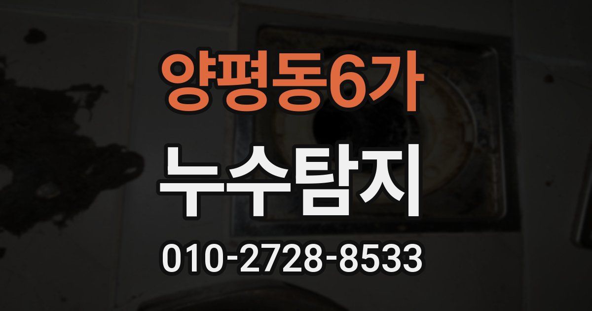 양평동6가 누수공사