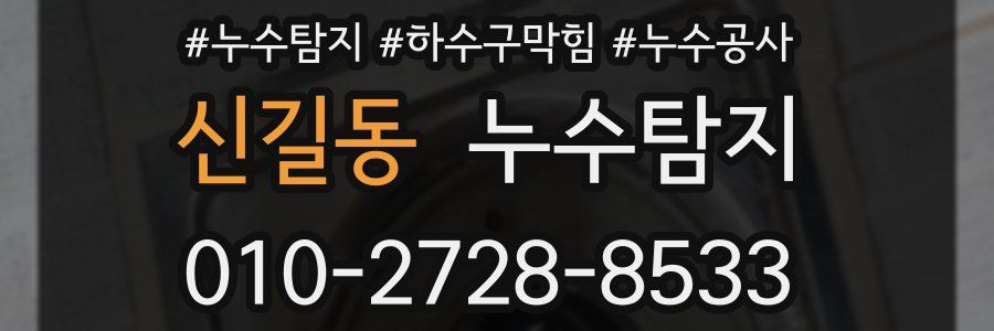 신길동 누수탐지업체