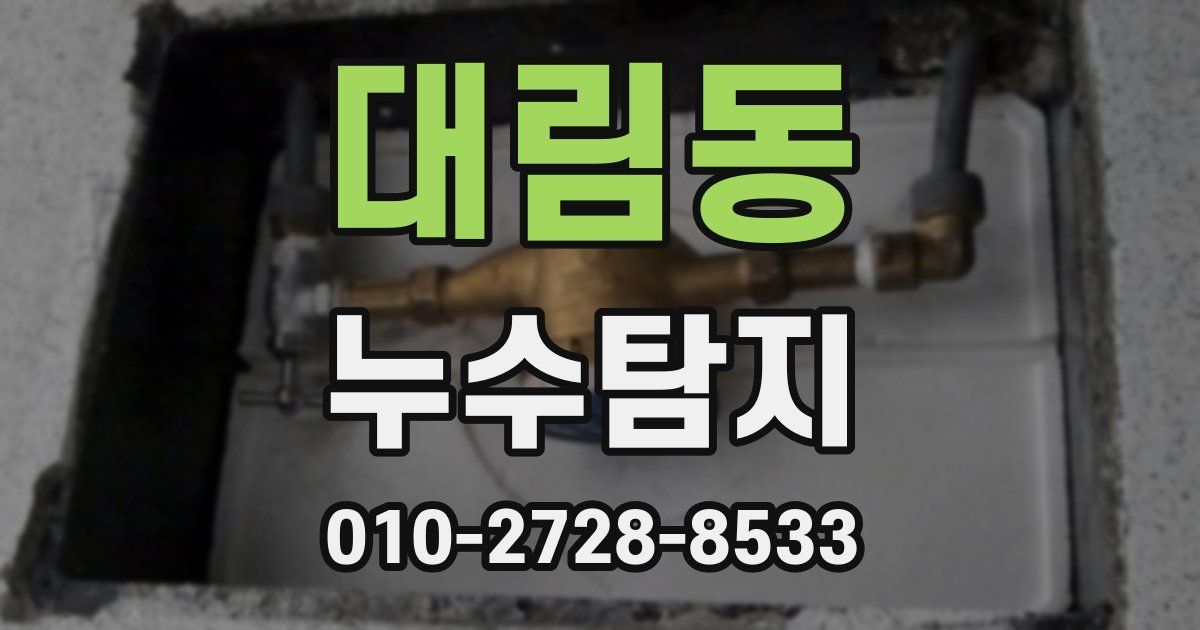 대림동 누수공사