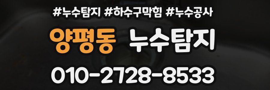 양평동 누수탐지업체