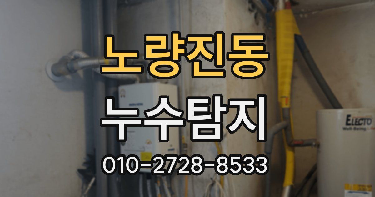 노량진동 누수공사