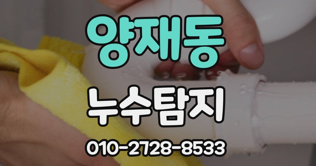 양재동 누수공사