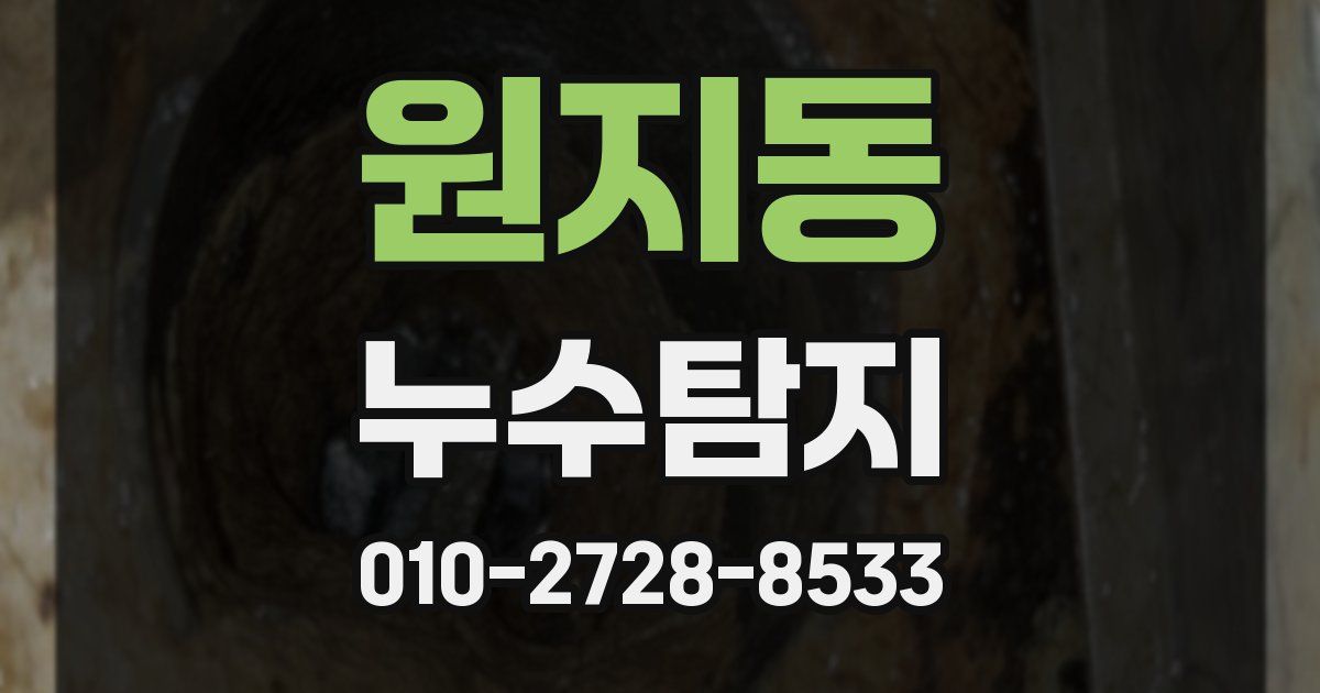 원지동 누수공사