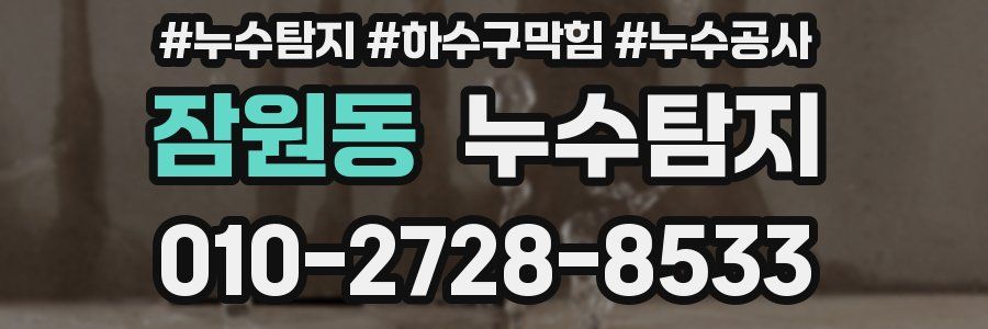 잠원동 누수탐지업체