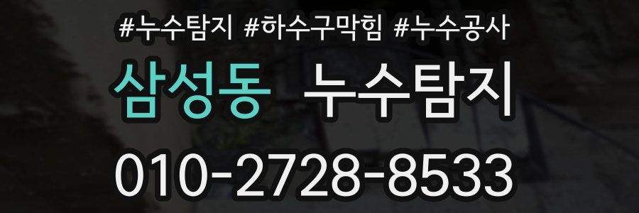 삼성동 누수탐지업체