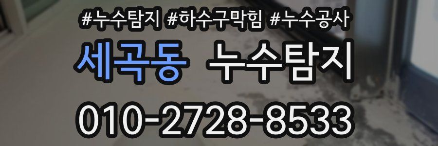 세곡동 누수탐지업체