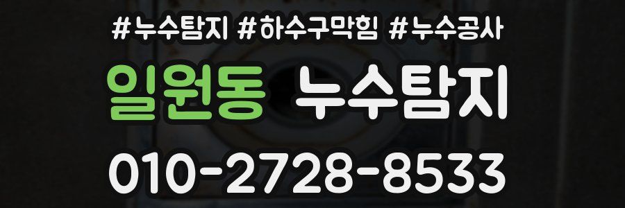 일원동 누수탐지업체