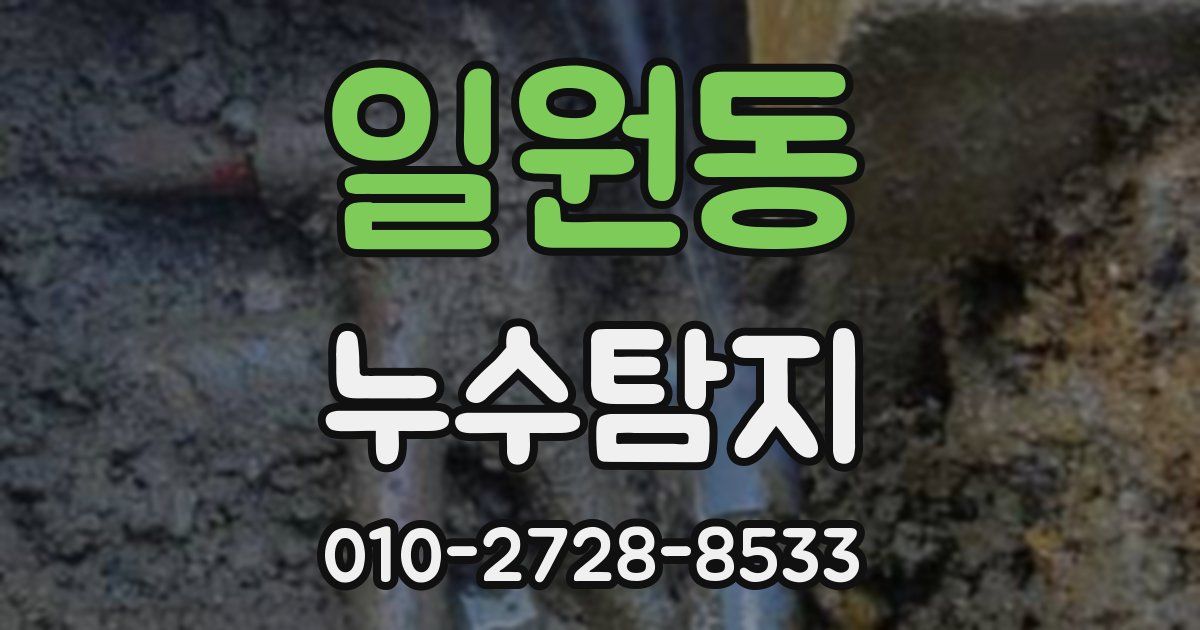 일원동 누수공사