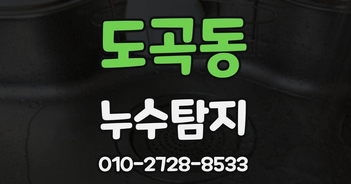 도곡동 누수공사