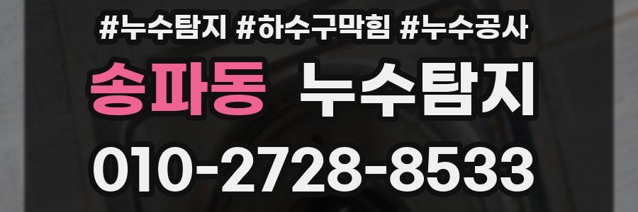 송파동 누수탐지업체