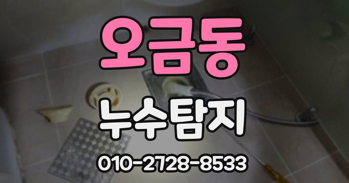 오금동 누수공사