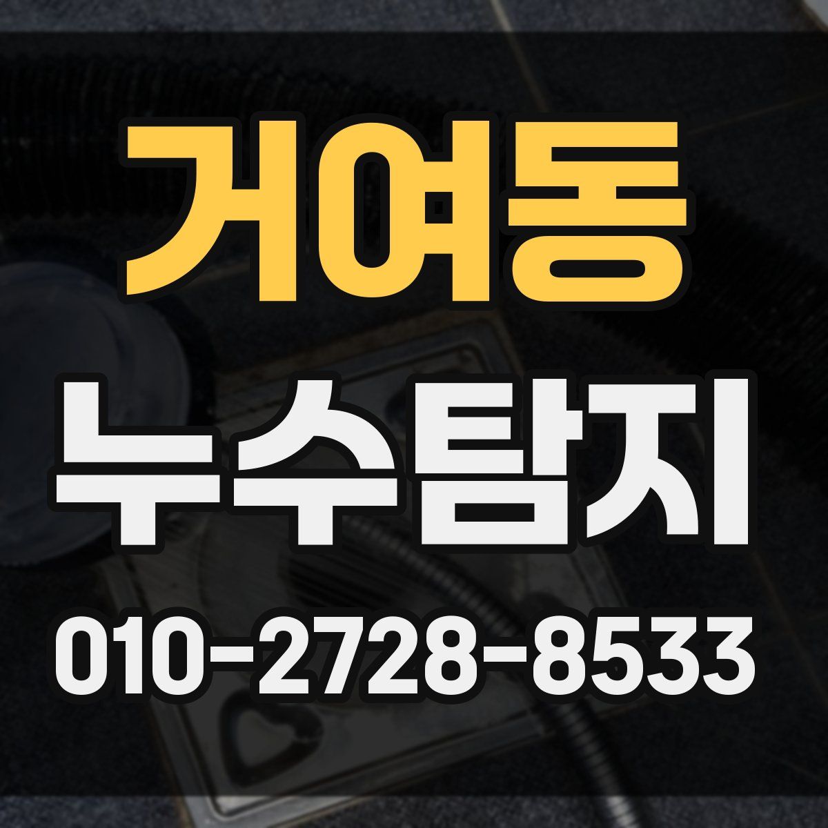 거여동 누수탐지