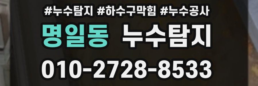 명일동 누수탐지업체