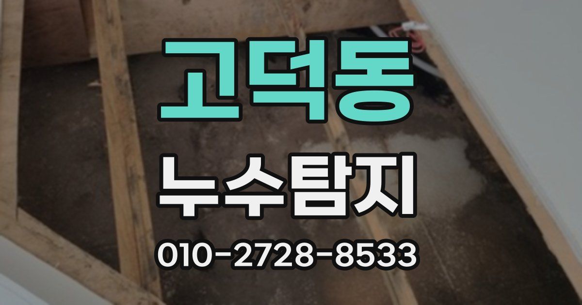 고덕동 누수공사