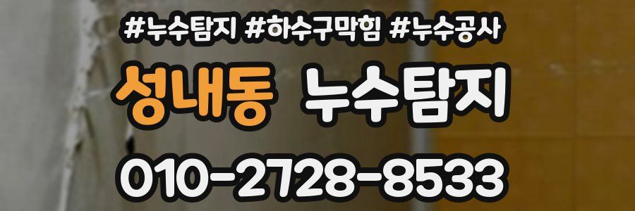 성내동 누수탐지업체