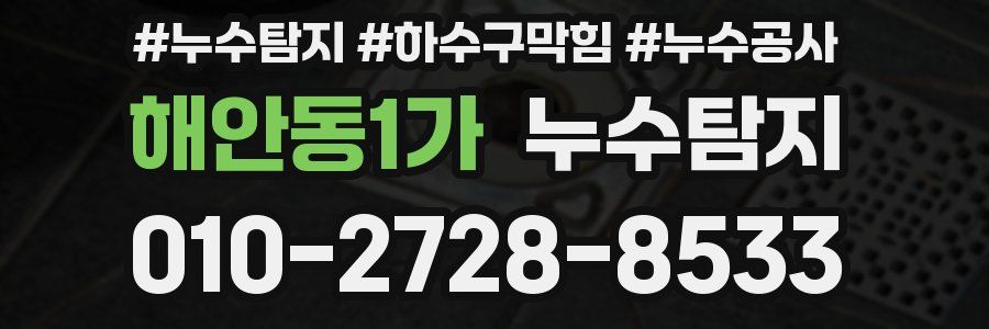 해안동1가 누수탐지업체