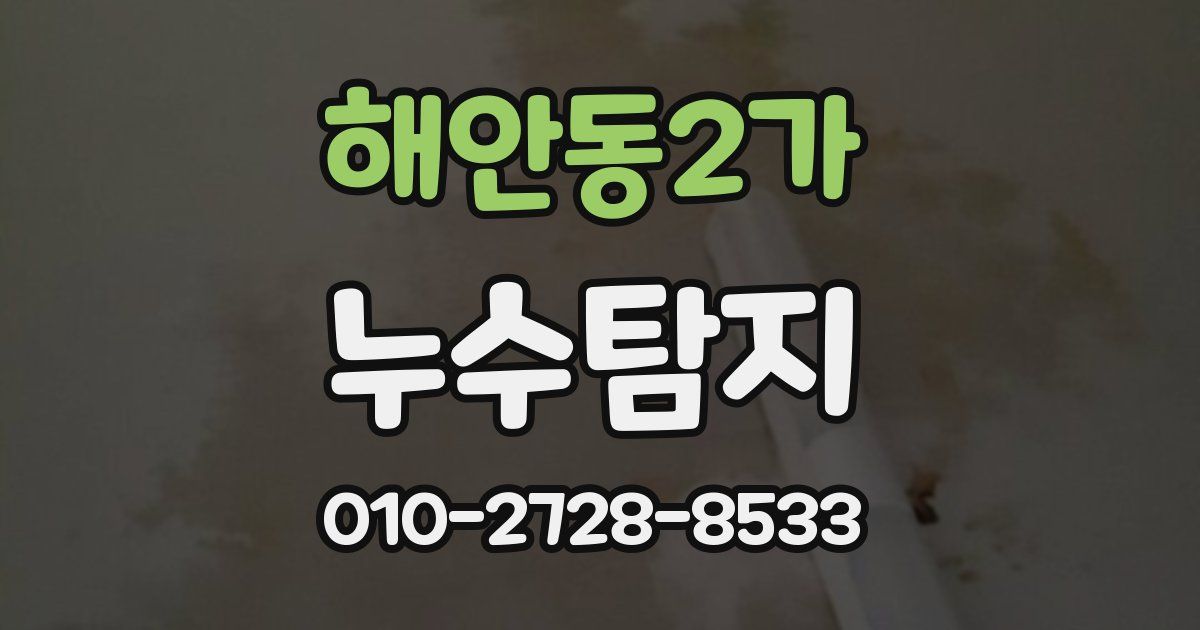 해안동2가 누수공사